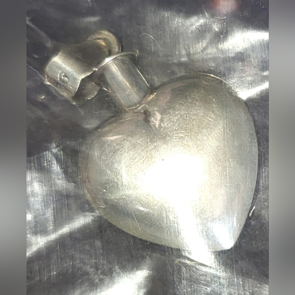 Vintage Avon Sterling Silver Perfume Flask Pendant And Accessories NIB